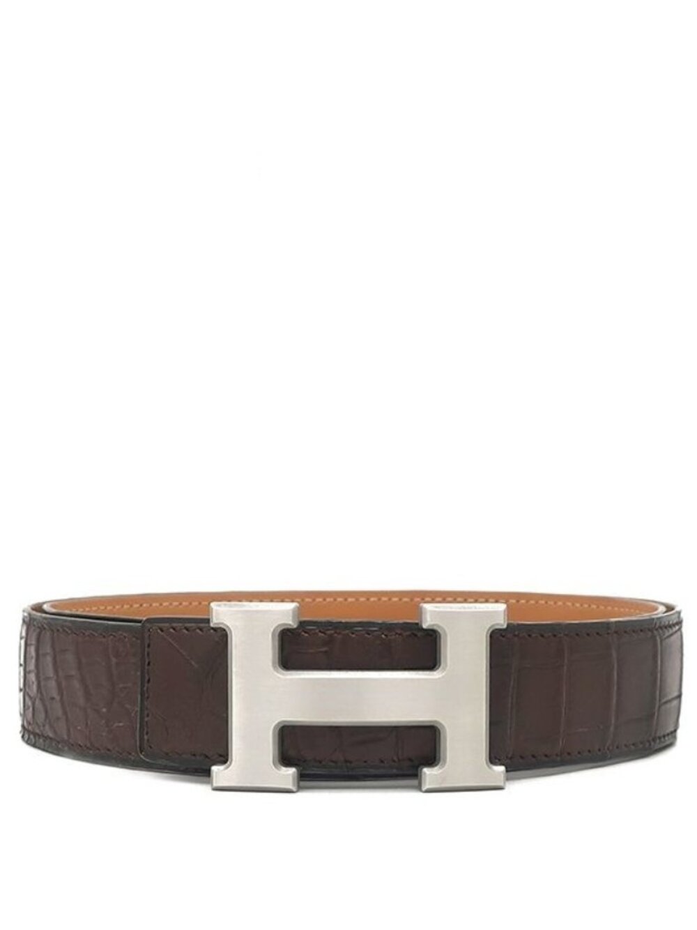 Hermes Belt Constance H 85 Porosus Mir 85 Reversible